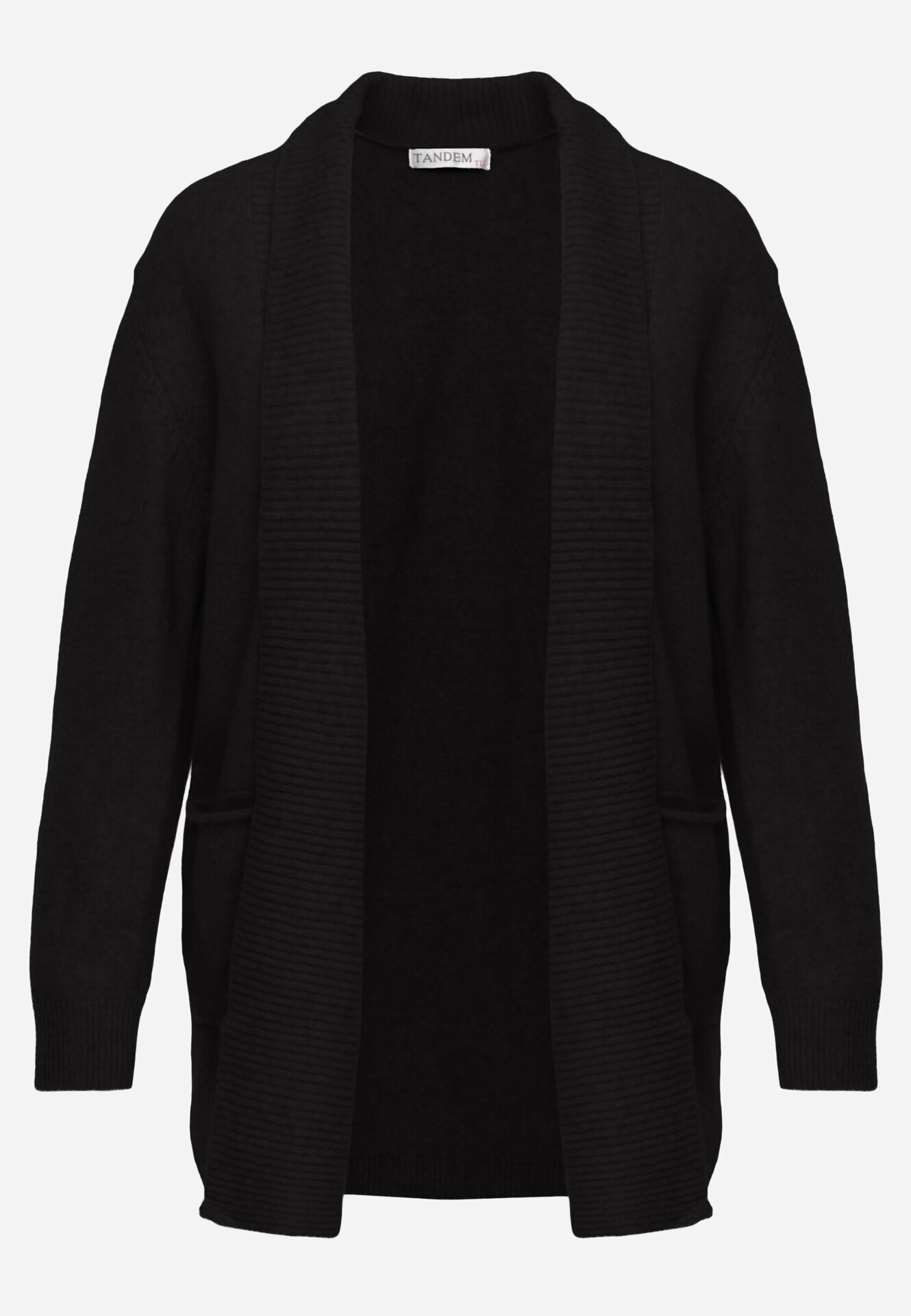 tandem Cardigan fără închidere cu buzunare fără șireturi Morcos Bleumarin