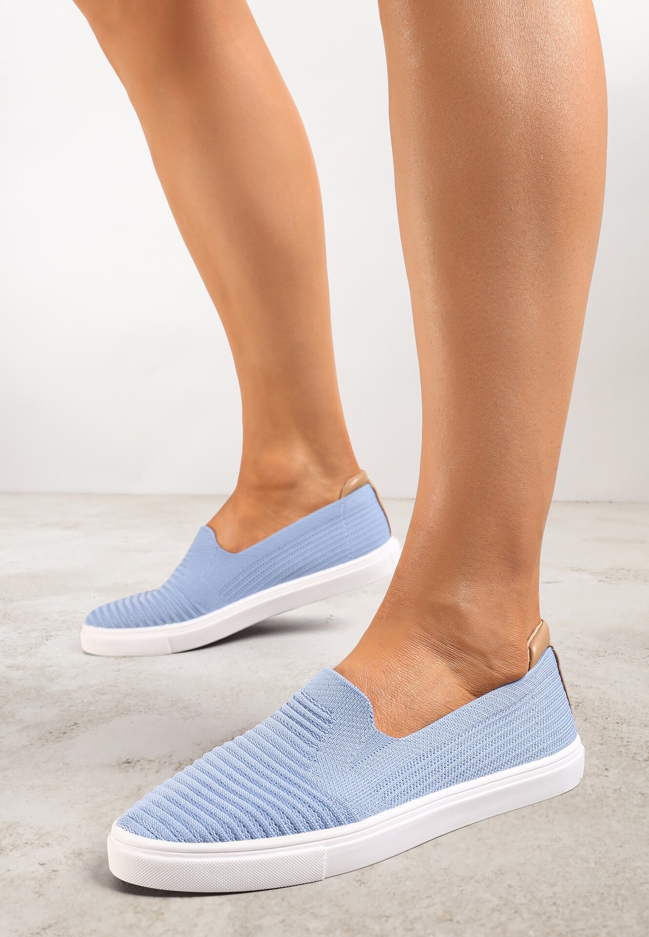  Tenisi Albaștri cu Partea Superioară Elastică Tip Slip-on Zairena