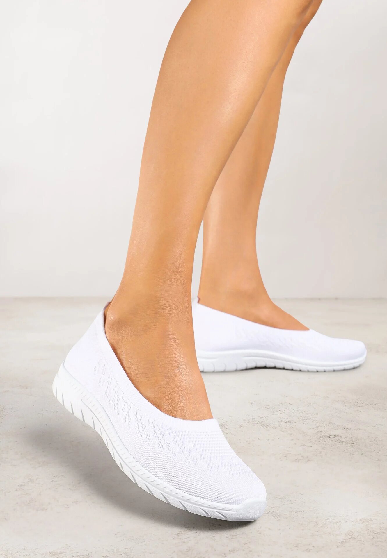  Tenisi Albi slip-on cu perforație delicată Firsedi