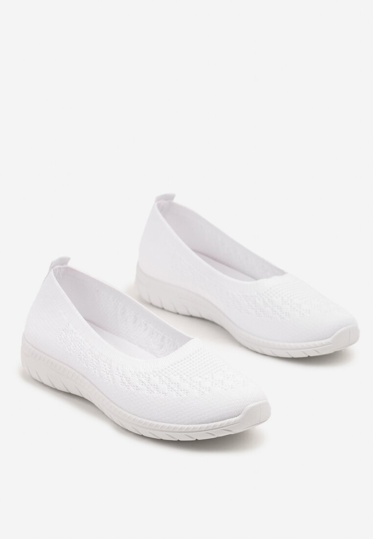  Tenisi Albi slip-on cu perforație delicată Firsedi