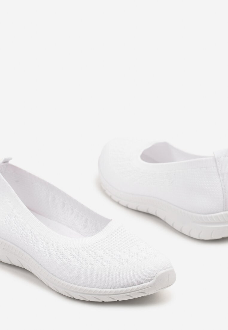  Tenisi Albi slip-on cu perforație delicată Firsedi