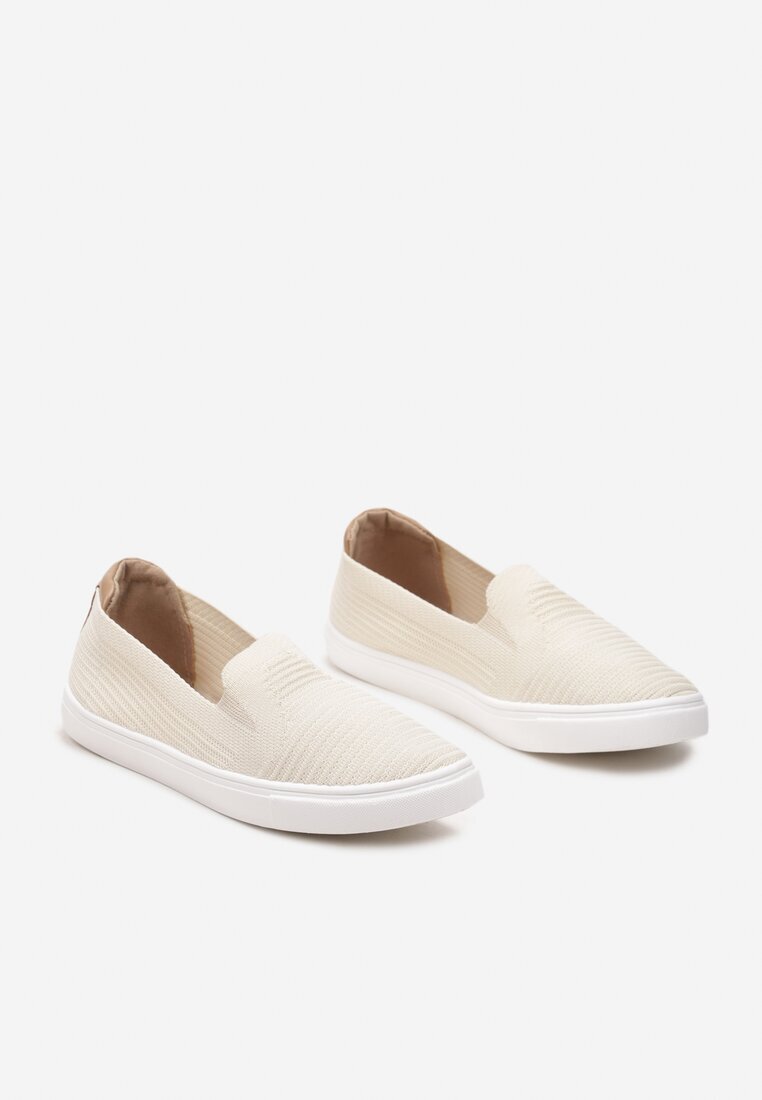  Tenisi Bej cu carâmb elastic slip-on Zairena