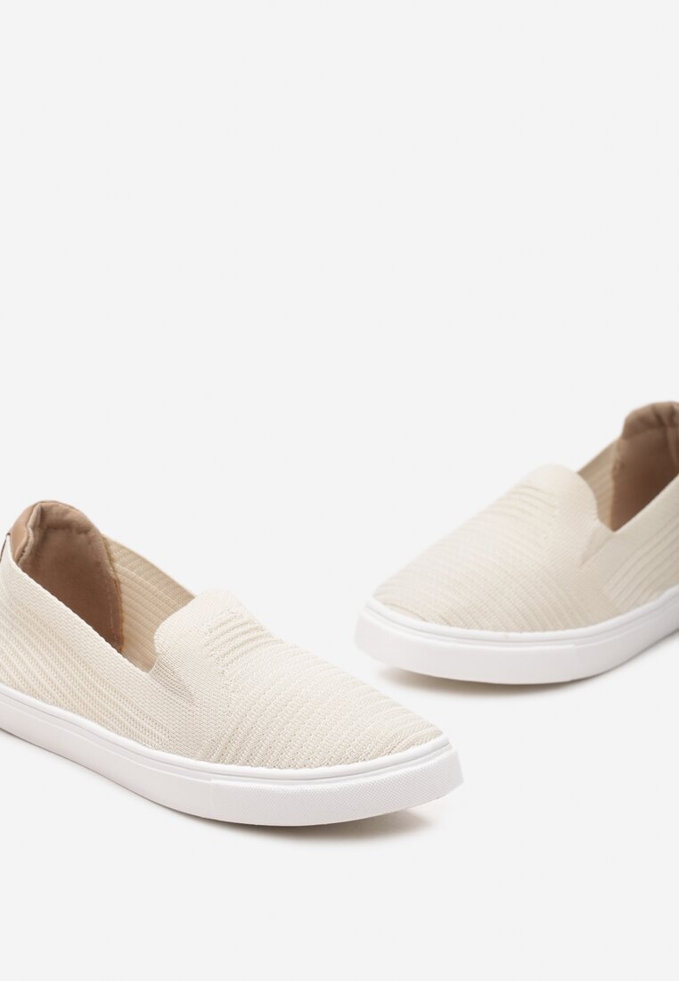  Tenisi Bej cu carâmb elastic slip-on Zairena