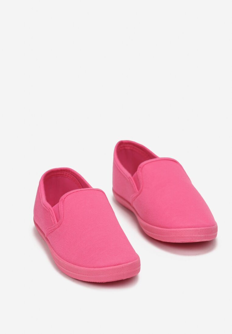  Tenisi fucsia din material textil cu talpă plată Ediany
