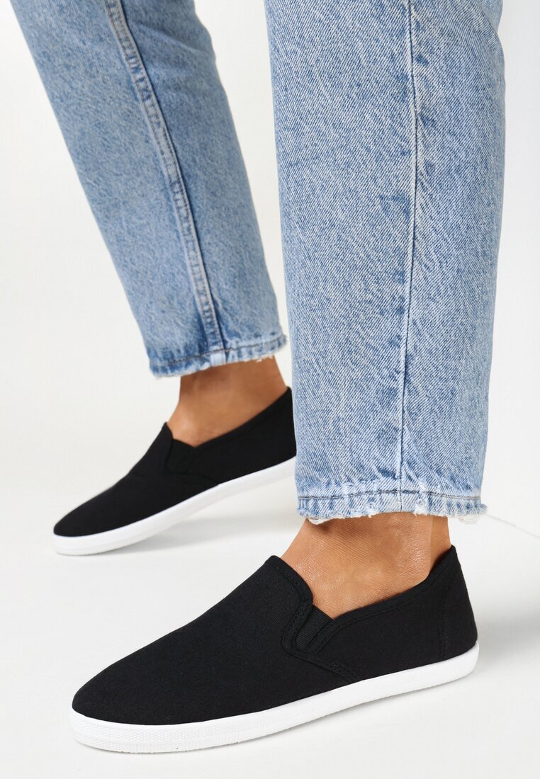  Tenisi negri slip-on din material Kalaiya