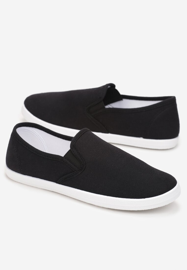  Tenisi negri slip-on din material Kalaiya