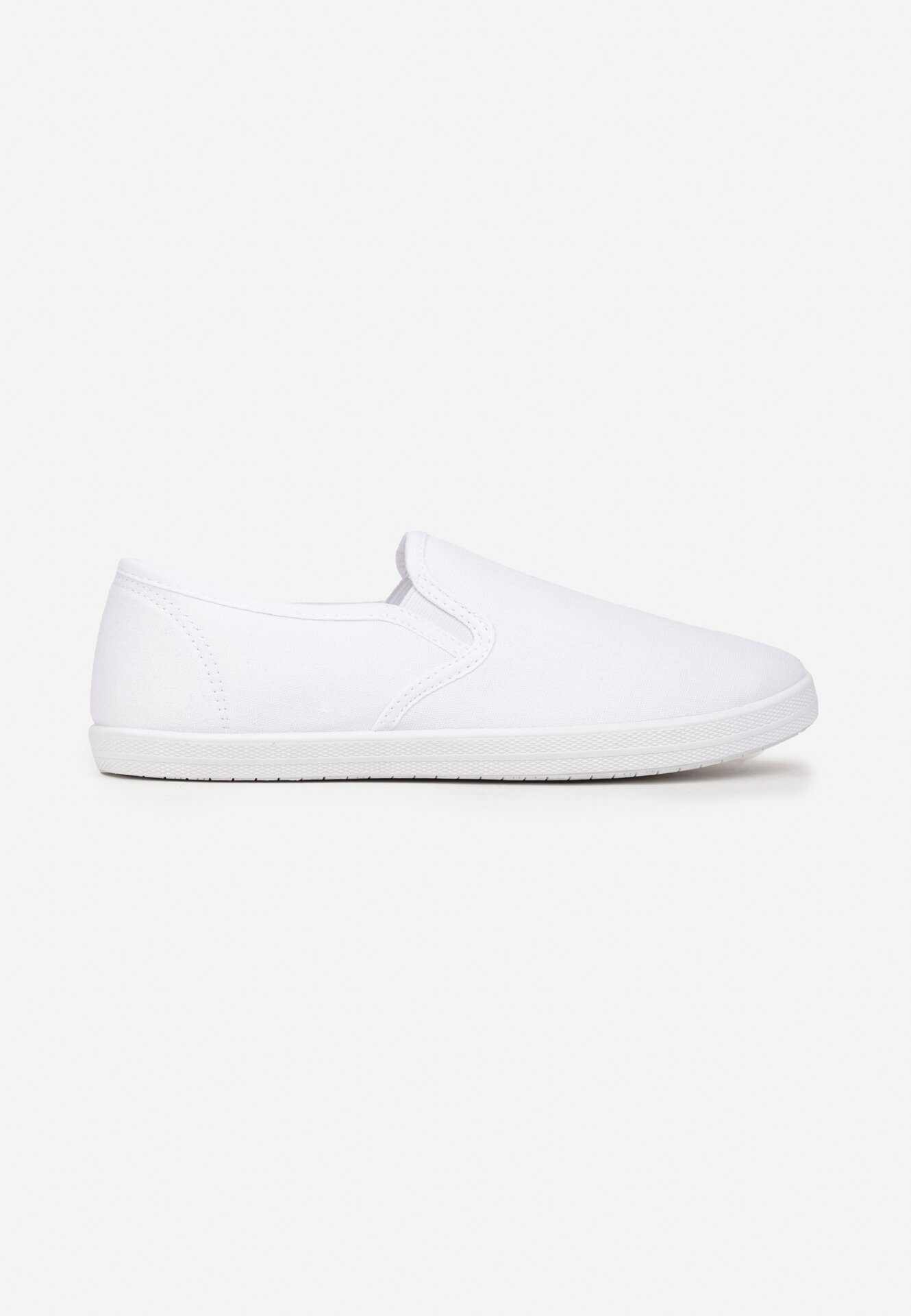  Tenisi slip-on albi din material textil Kalaiya