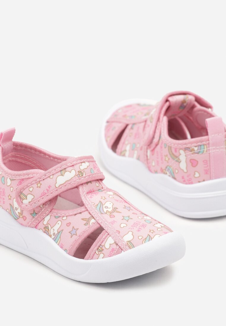 tom.m Adidași Roz cu Branț din Piele și Decupaje Decorative cu Scai Lunitria