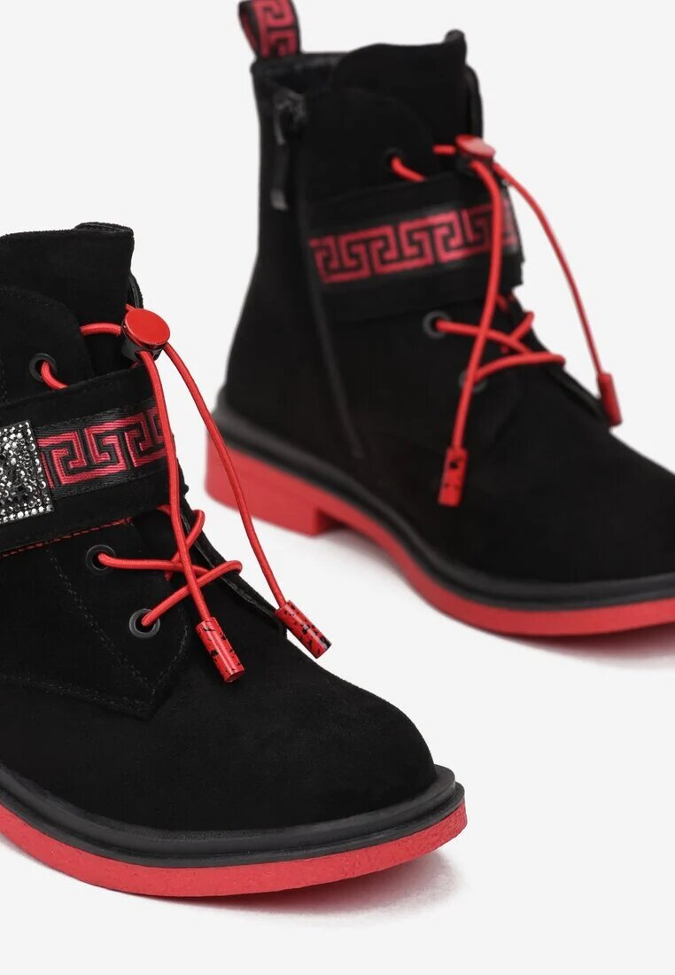 tom.m Botine Negru-Roșii Diomeope