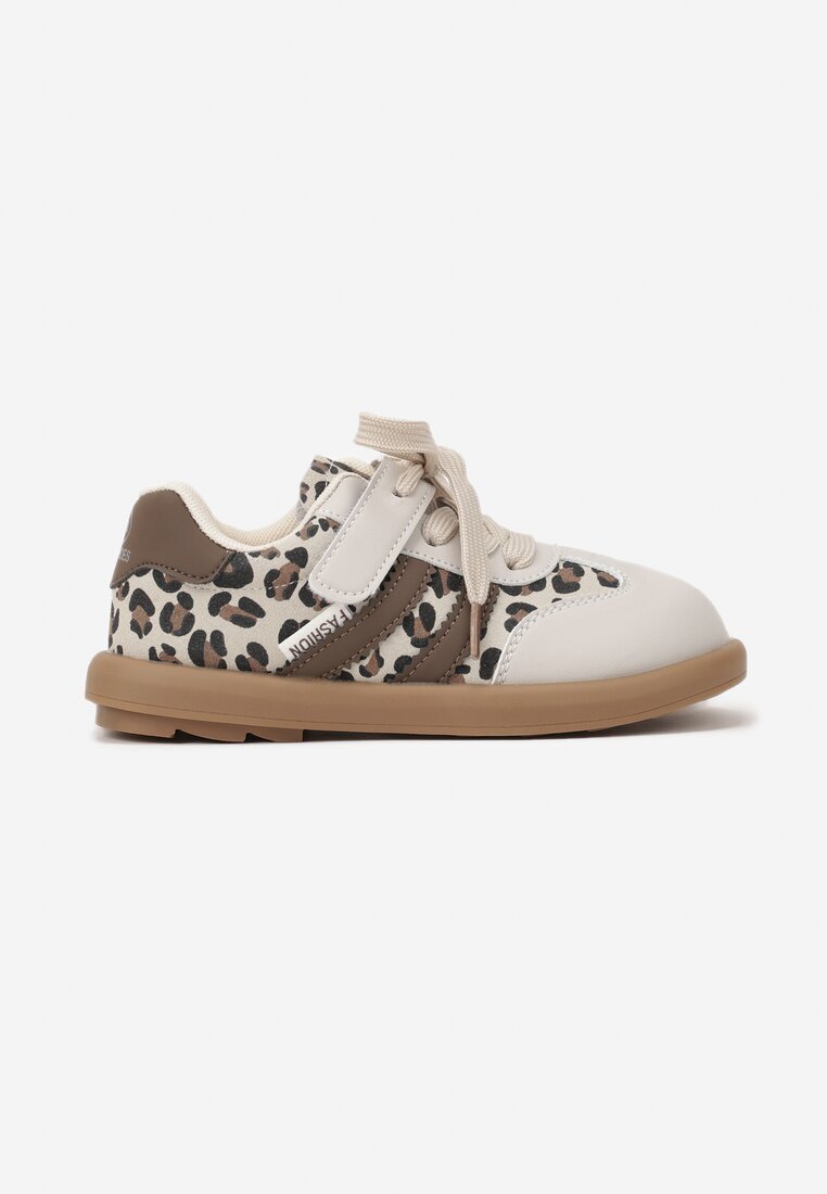 tom.m Încălțăminte Bej Sport Sneakers Tip Tenis cu Branț de Piele Hottane
