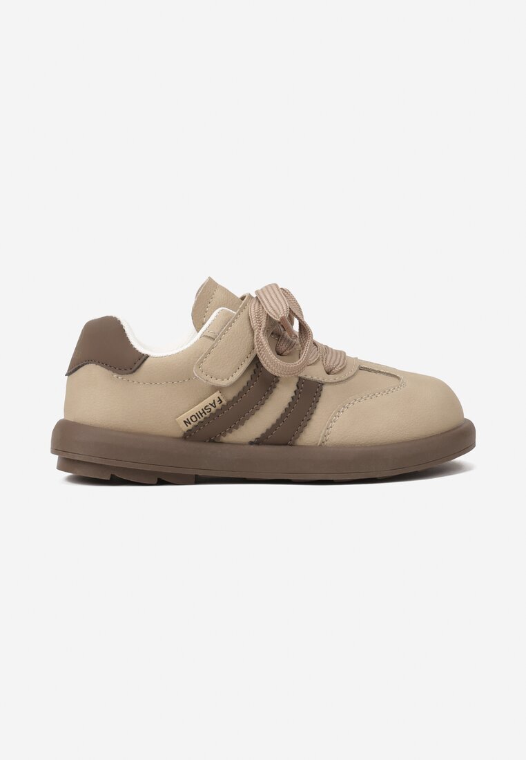 tom.m Pantofi sport Bej închis Sneakers Tip Tenis cu Branț din piele Hottane