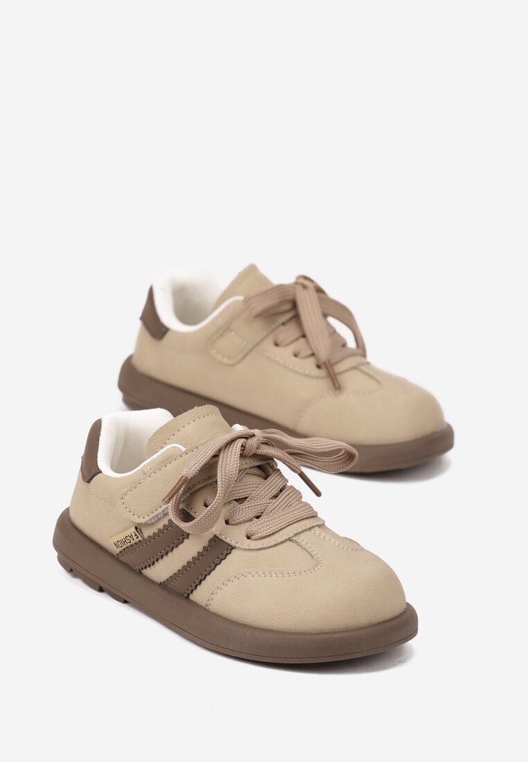 tom.m Pantofi sport Bej închis Sneakers Tip Tenis cu Branț din piele Hottane