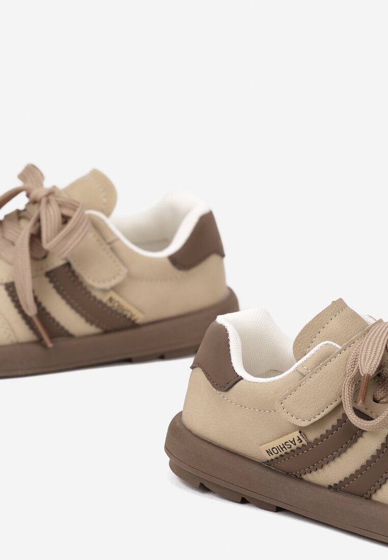 tom.m Pantofi sport Bej închis Sneakers Tip Tenis cu Branț din piele Hottane