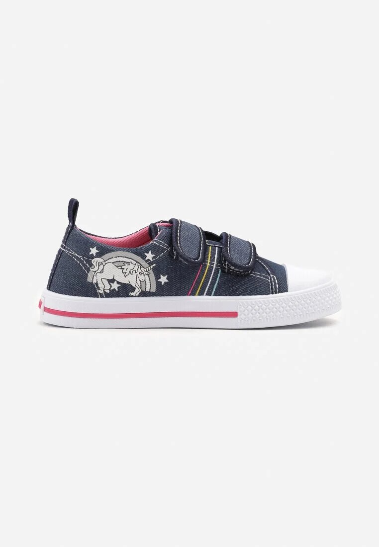 tom.m Tenisi bleumarin peste gleznă cu branț din piele cu steluțe și un unicorn Nilovia