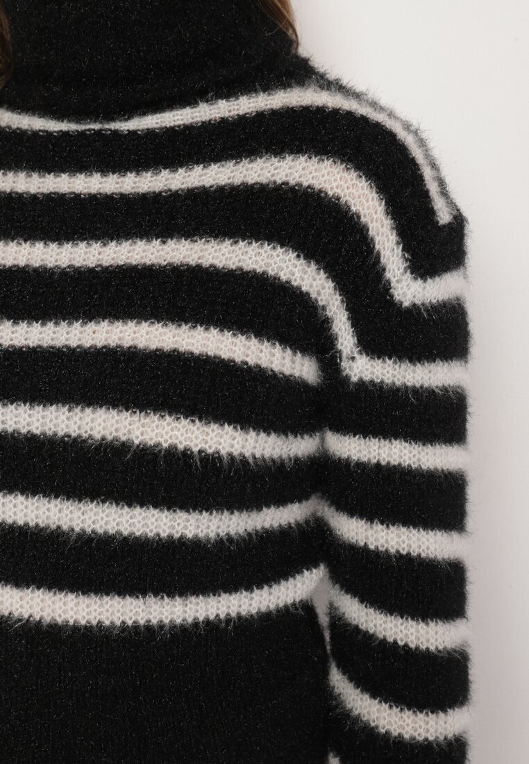 tricot station Maletă Clasic Negru Decorat cu Dungi Nelonis