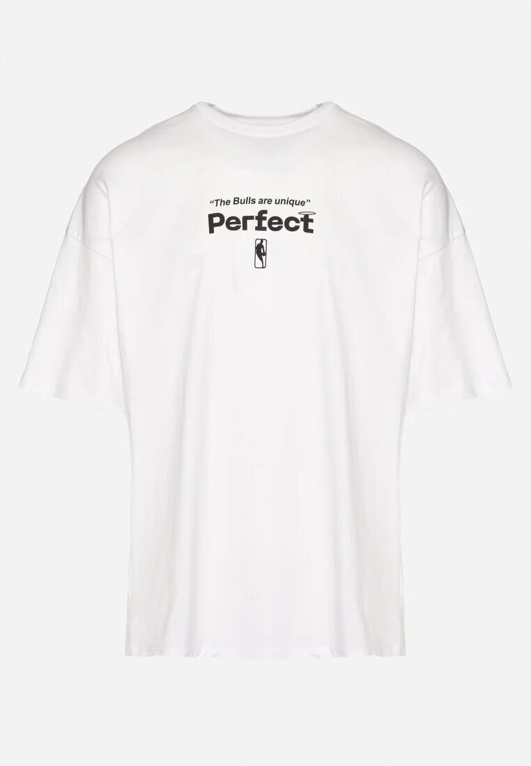  Tricou Alb De Bumbac cu mânecă scurtă Decorat cu imprimeuri Citara