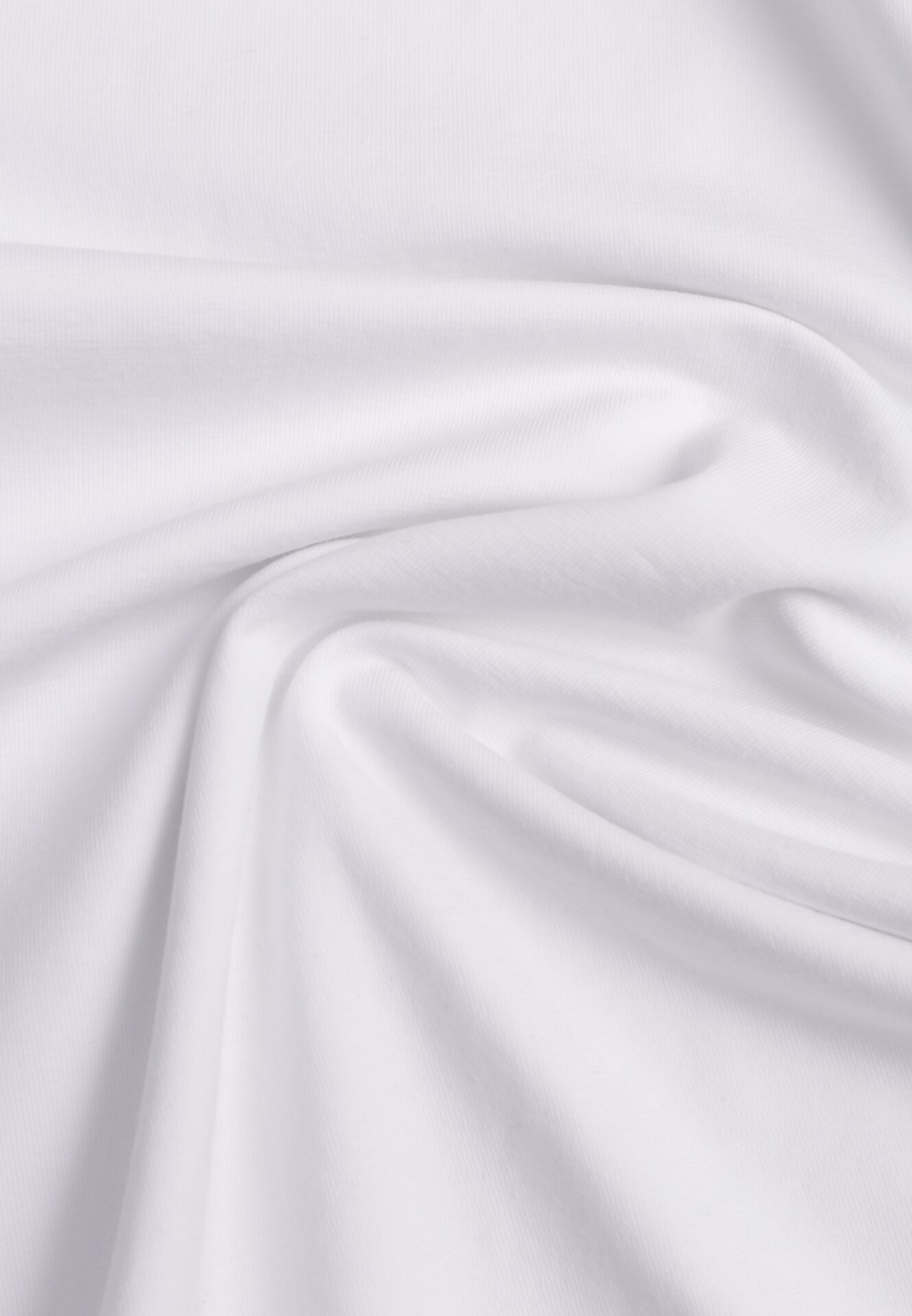  Tricou Alb din Bumbac cu Decolteu în V Rionisse