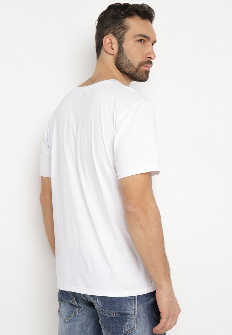 Tricou Alb din Bumbac cu Imprimeu Junikobia