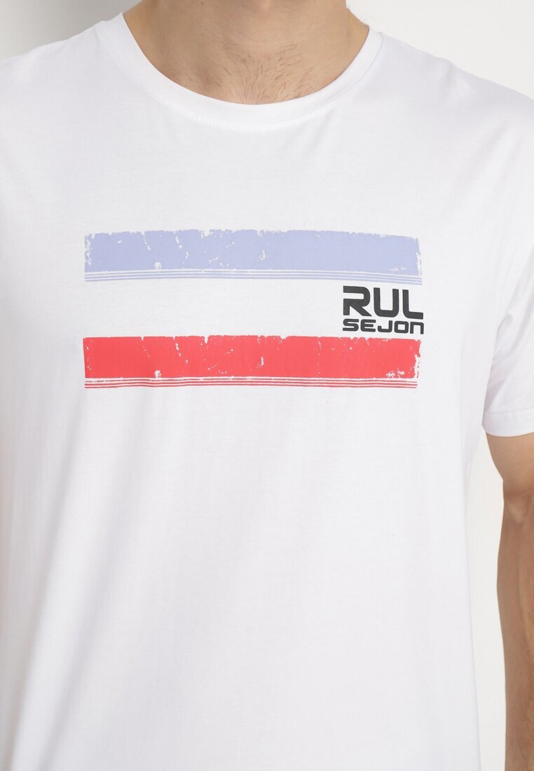  Tricou Alb din Bumbac cu Imprimeu Junikobia