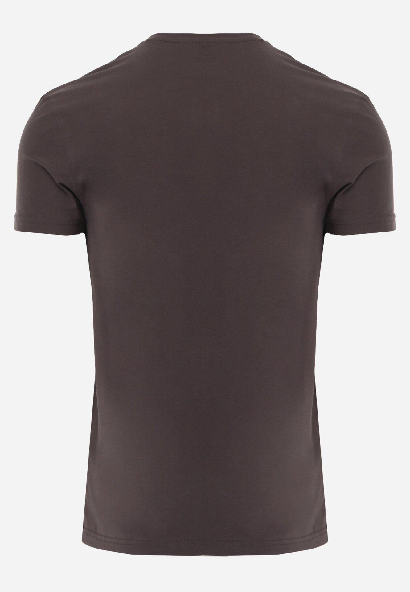  Tricou gri închis din bumbac cu decolteu în V Rionisse