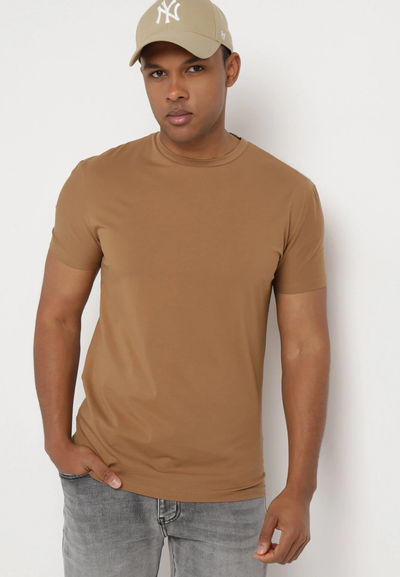  Tricou Maro din bumbac cu croială clasică Xloette