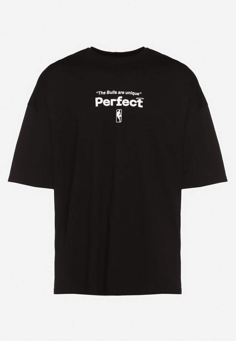  Tricou Negru Din bumbac cu mânecă scurtă Decorat cu imprimeuri Citara