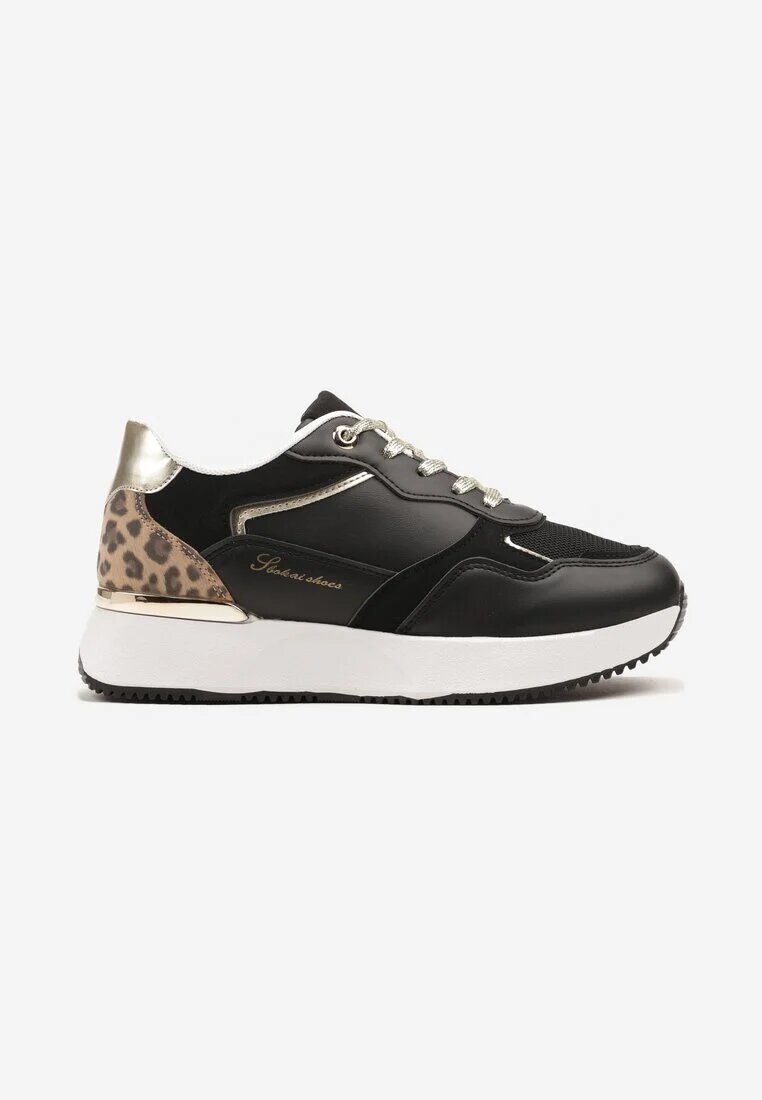 tulipano Adidași Negri Decorați Cu text și imprimeu leopard Wakkaria