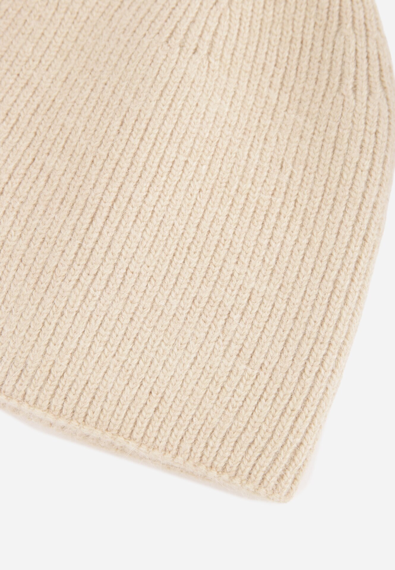 versoli Căciulă din viscoză în stil clasic Beanie cu strat dublu de tricotaj Debnat Bej