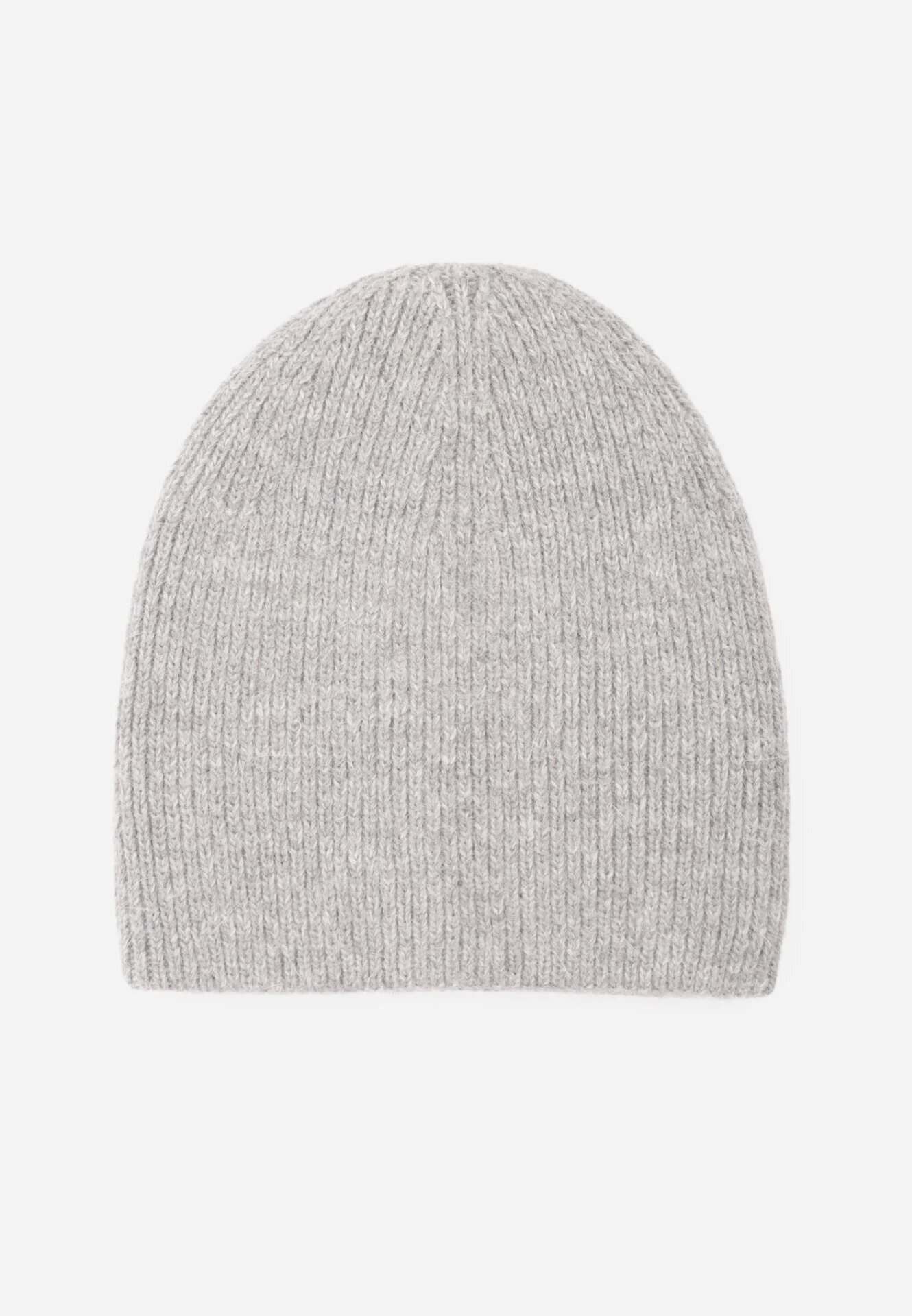 versoli Căciulă din viscoză în stil clasic Beanie cu strat dublu de tricotaj Debnat Gri