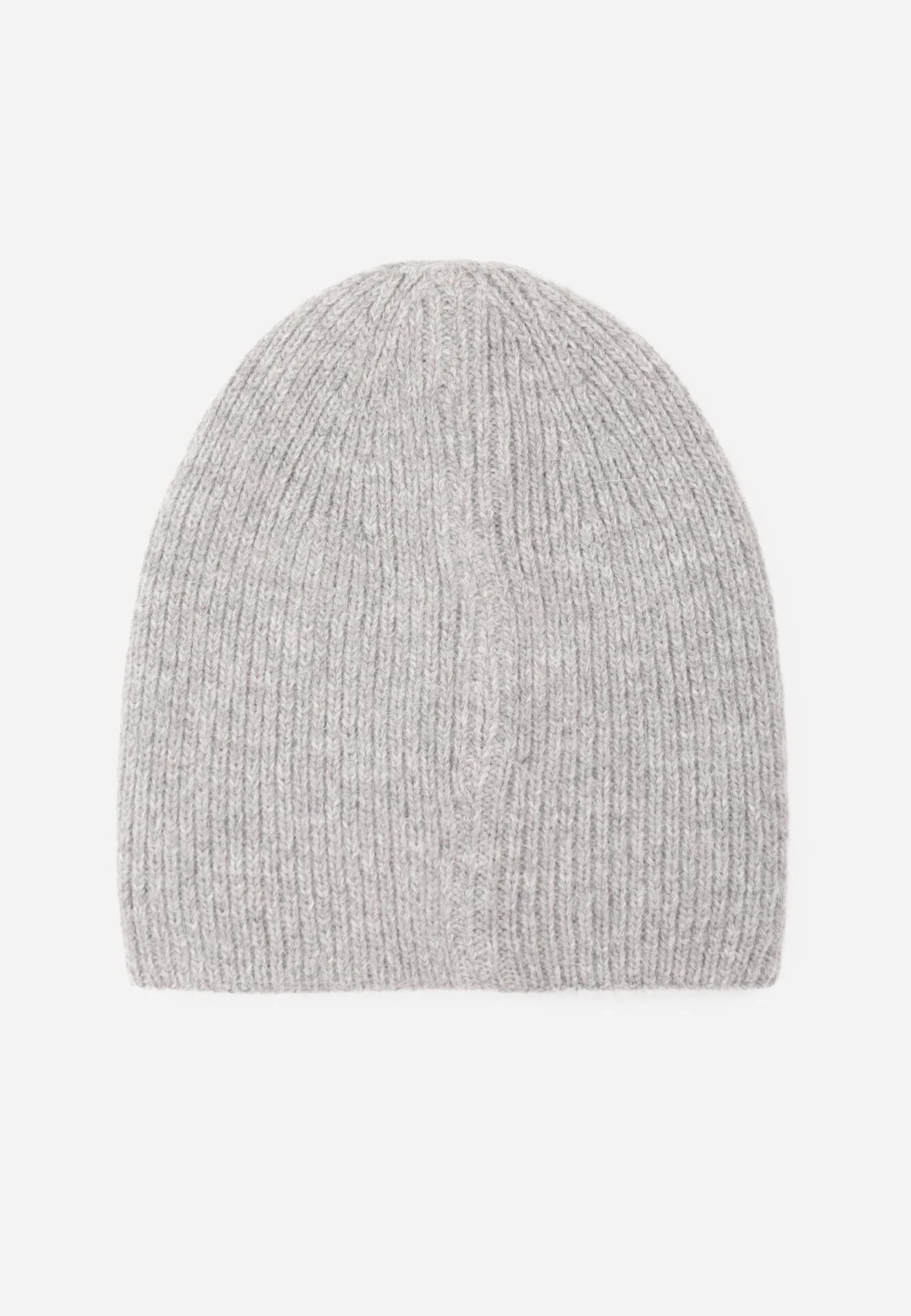 versoli Căciulă din viscoză în stil clasic Beanie cu strat dublu de tricotaj Debnat Gri