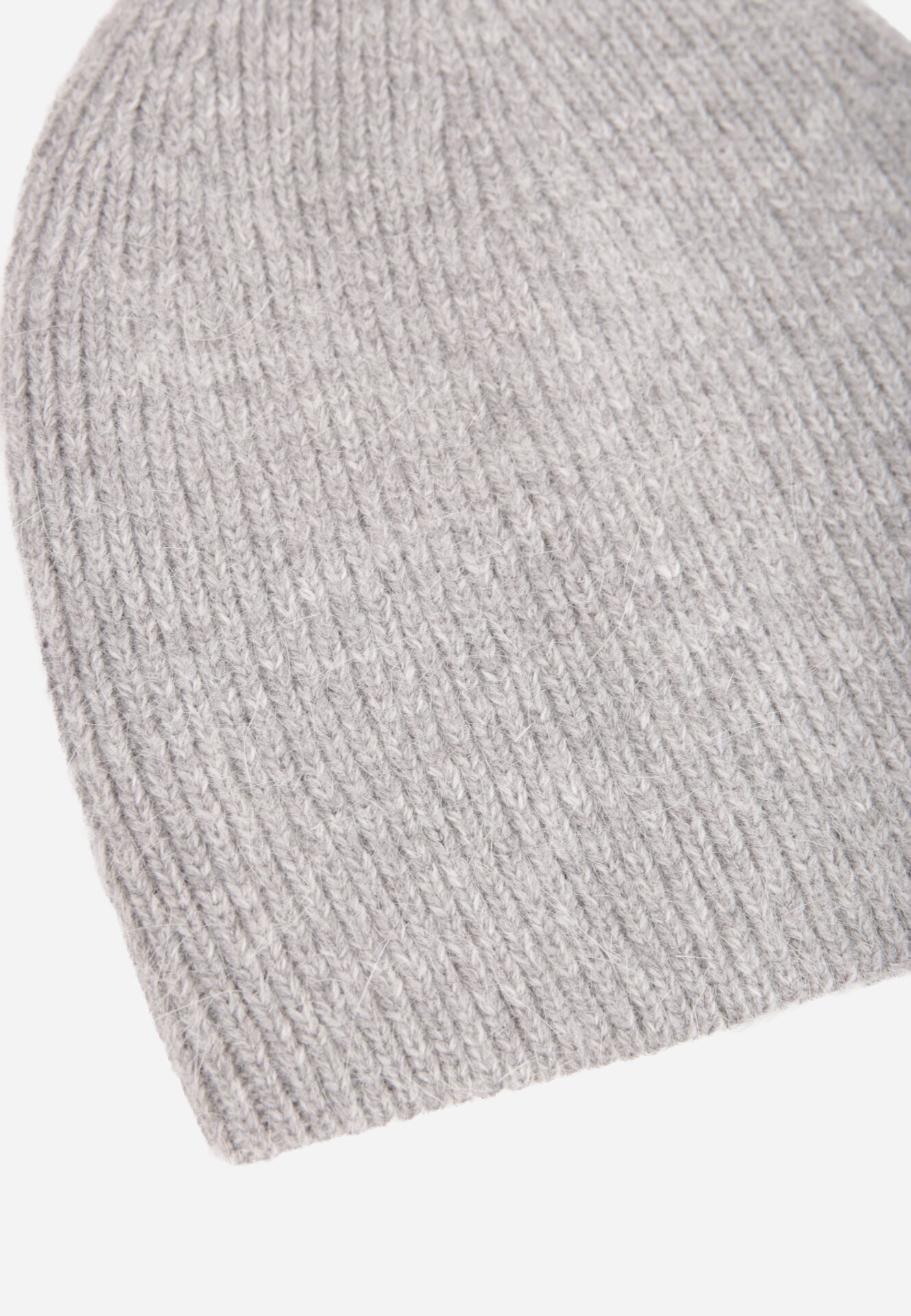 versoli Căciulă din viscoză în stil clasic Beanie cu strat dublu de tricotaj Debnat Gri