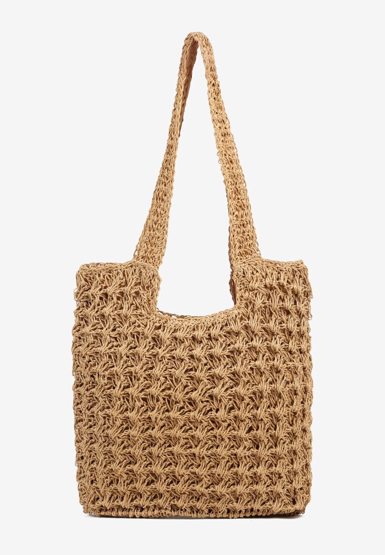 versoli Geantă Bej închis de plajă tip shopper în stil boho Galira