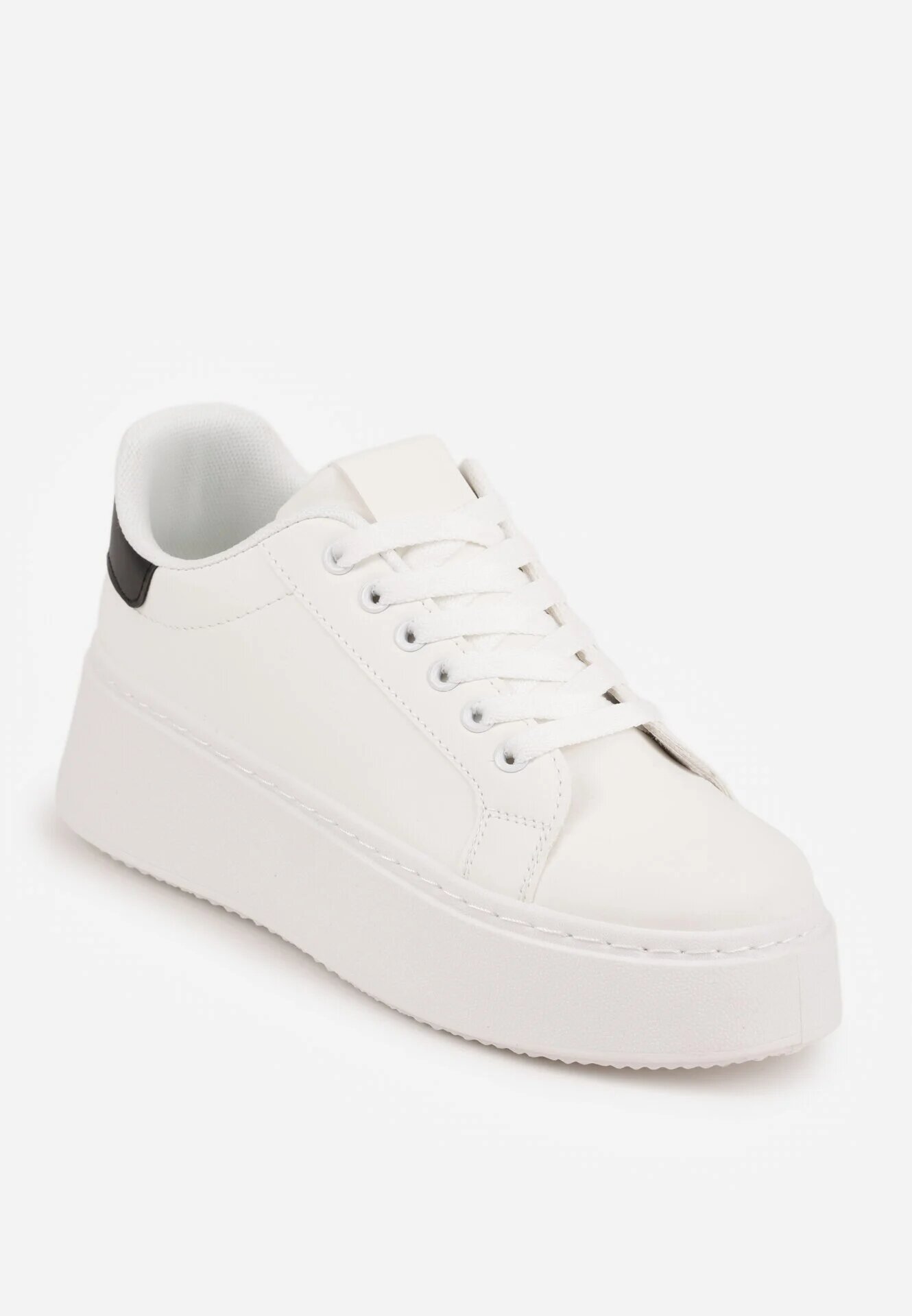 vices Adidași Alb-Negri Casual cu Talpă Groasă Tiadonia