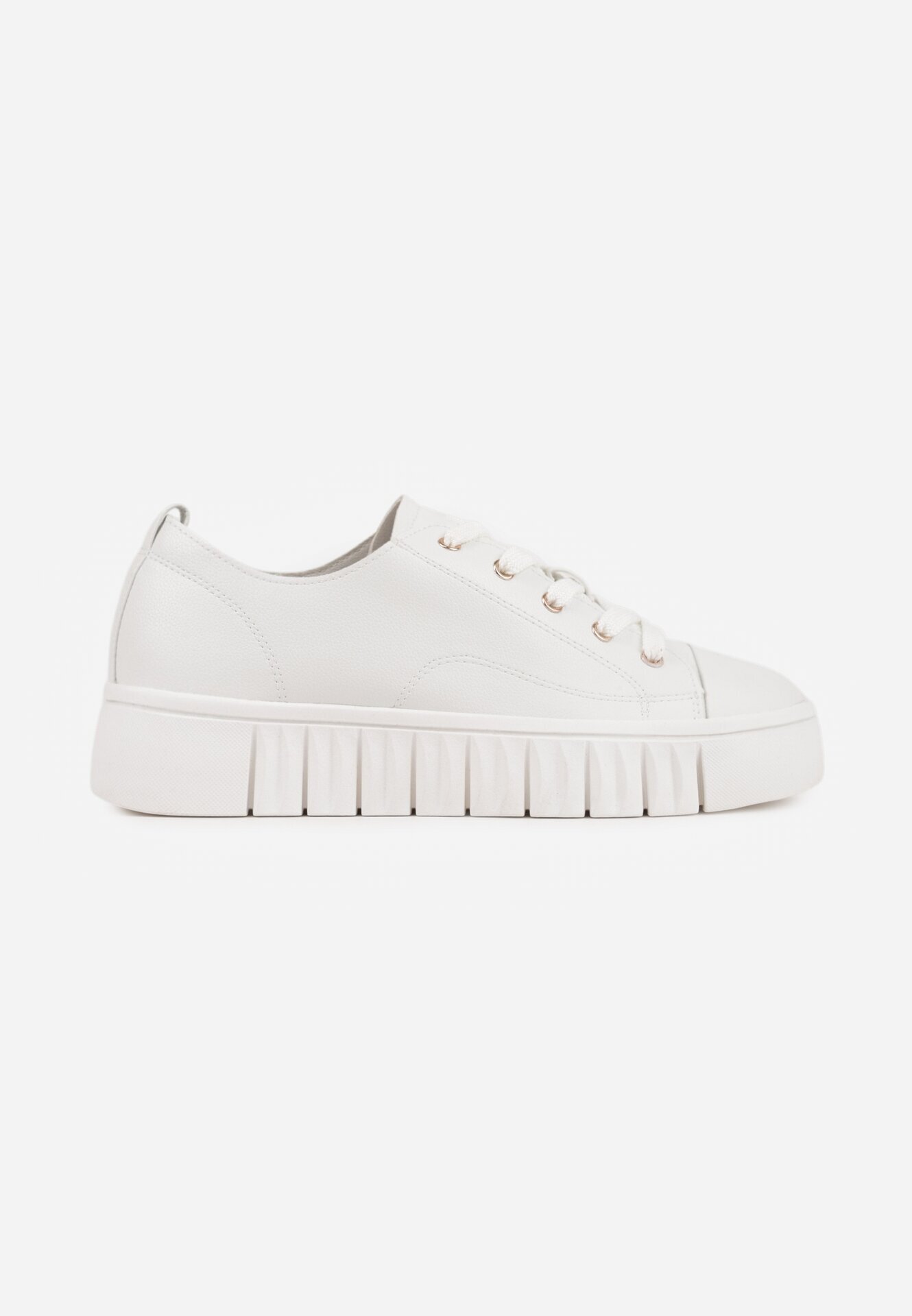 vices Adidași Albi cu șireturi cu talpă plată Firori