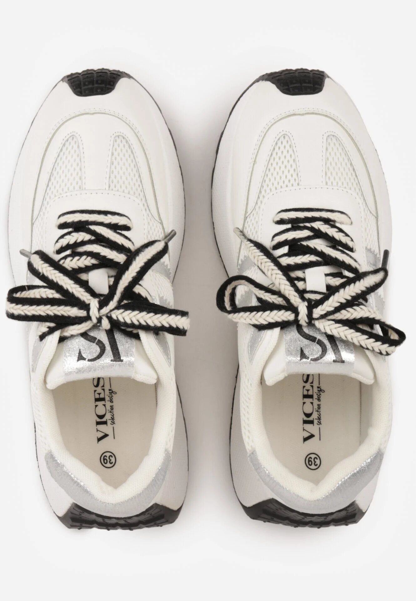 vices Adidași Albi în Stil Streetwear cu Talpă Groasă Ilinatea