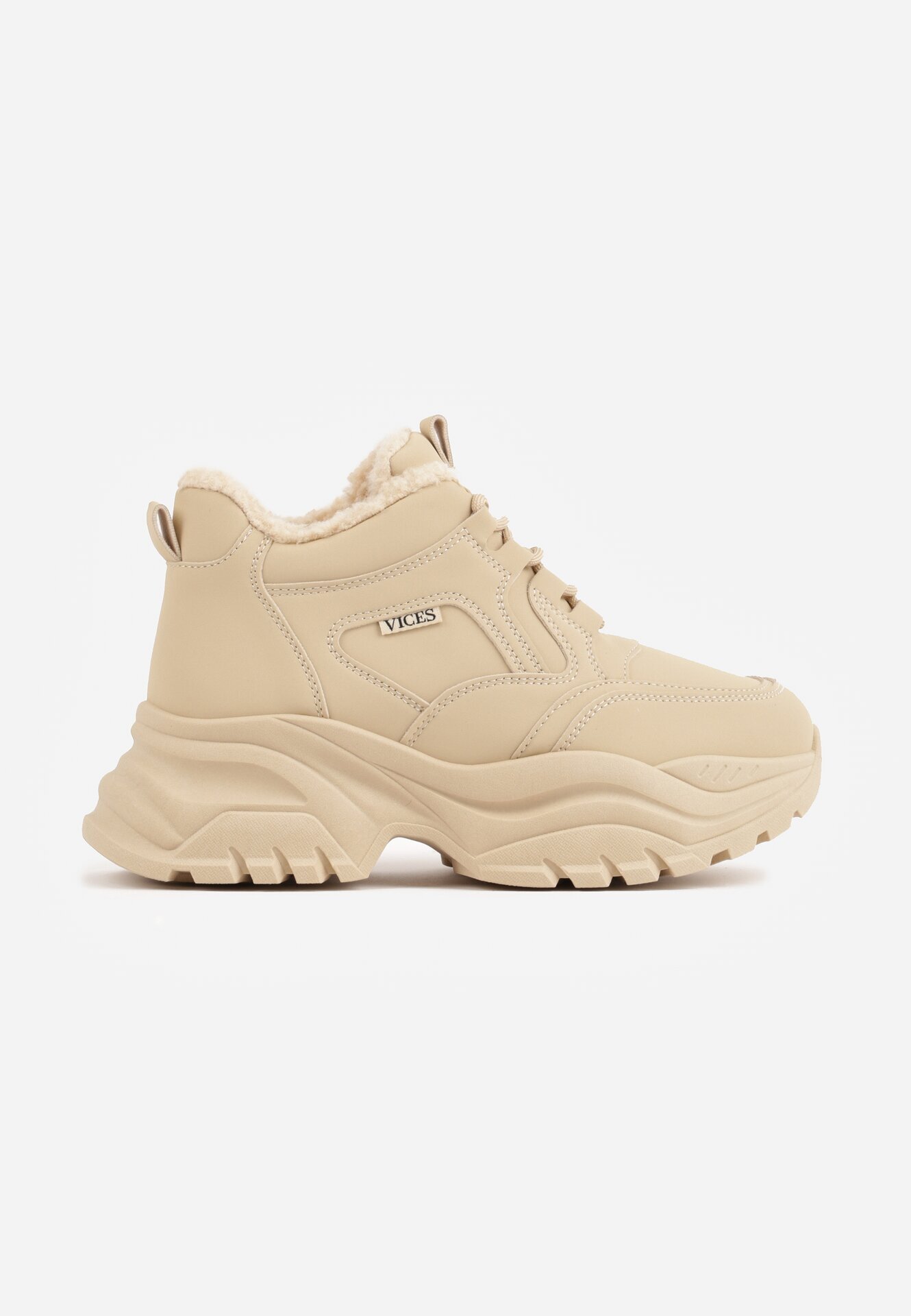 vices Adidași Bej închis Stil Trapper Chunky cu talpă groasă Leandre