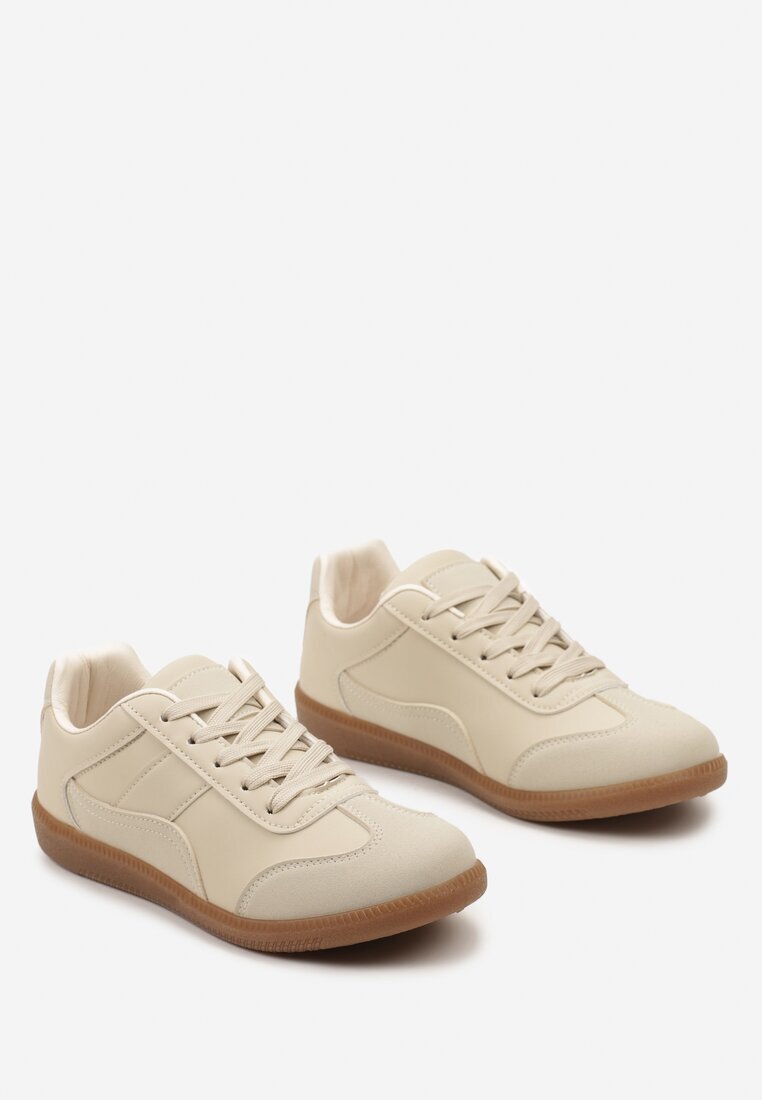 vices Adidași Bej până la gleznă cu cusături decorative Erdafa