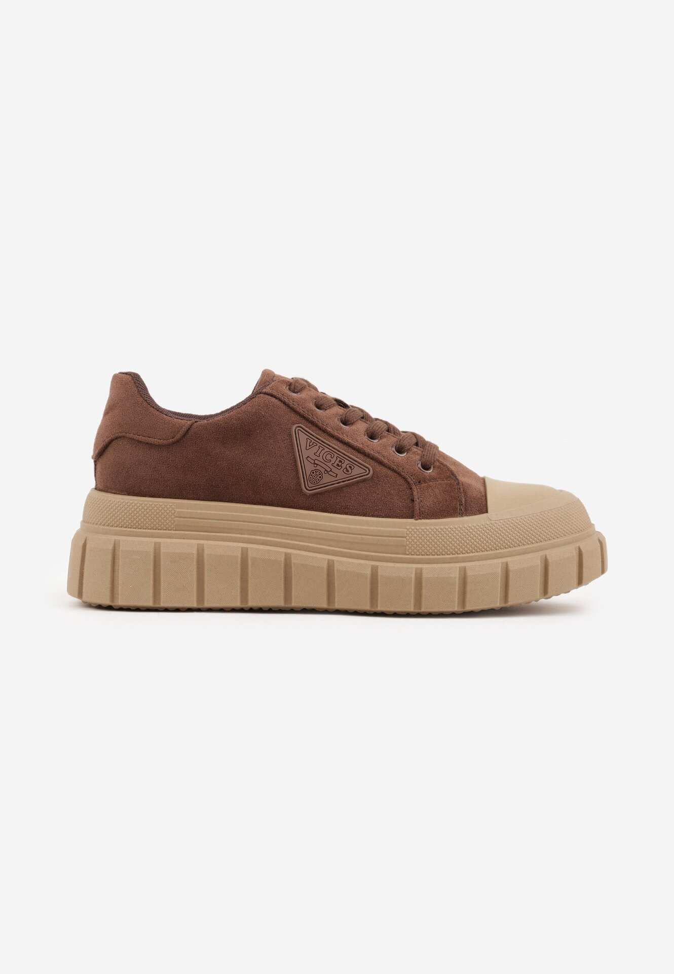vices Adidași Maro deschis cu Talpă Groasă cu Aplicație Geometrică Leanae