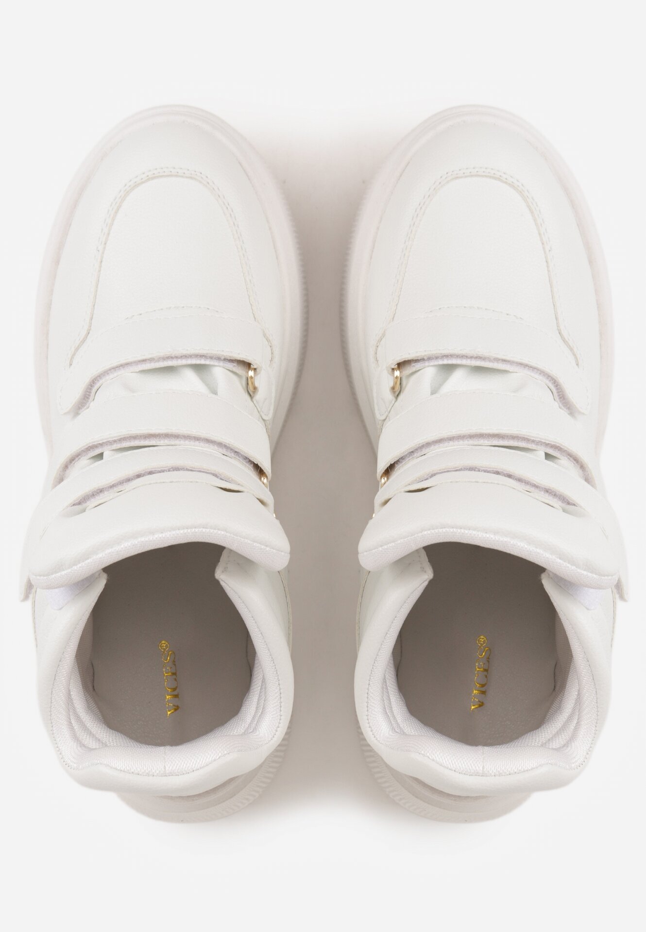 vices Botine Albe stil sneakers pe platformă Afirriva