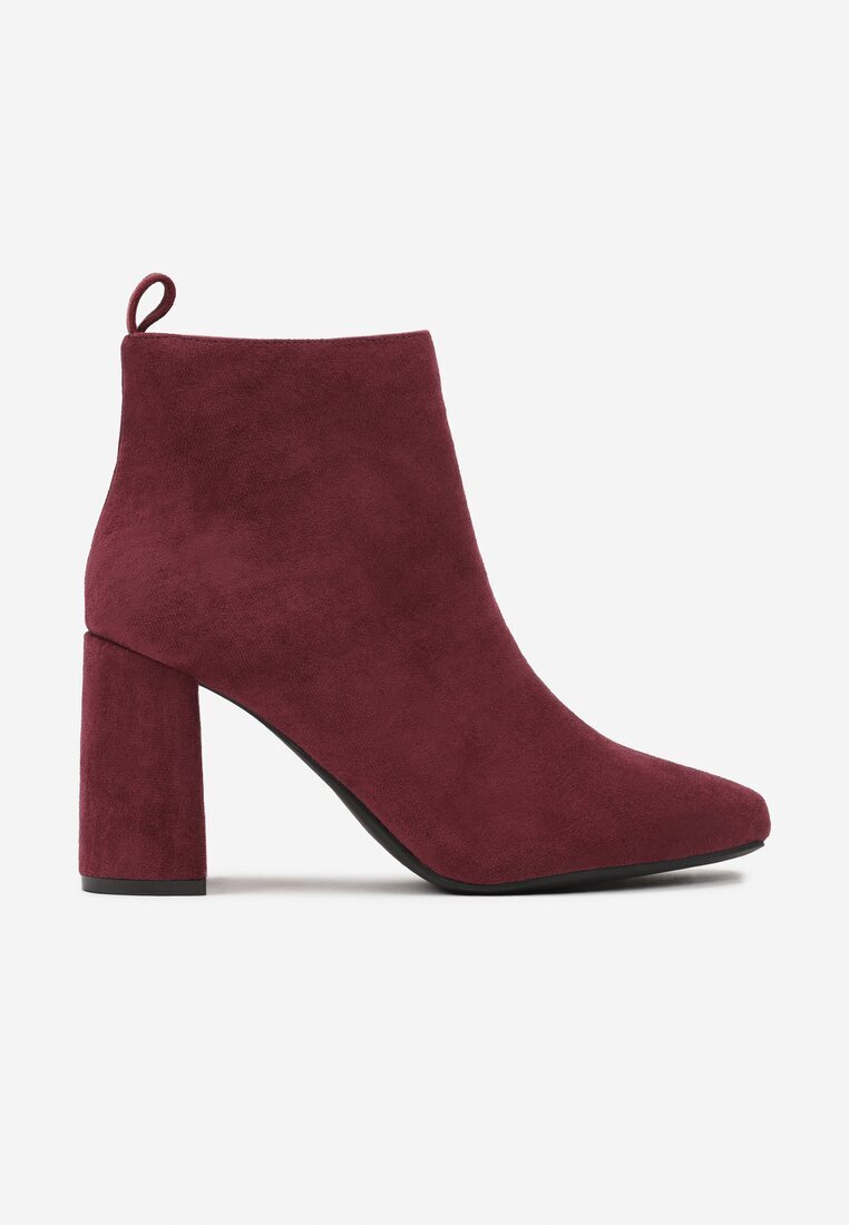 vices Botine bordo clasice izolate cu toc Ittamara