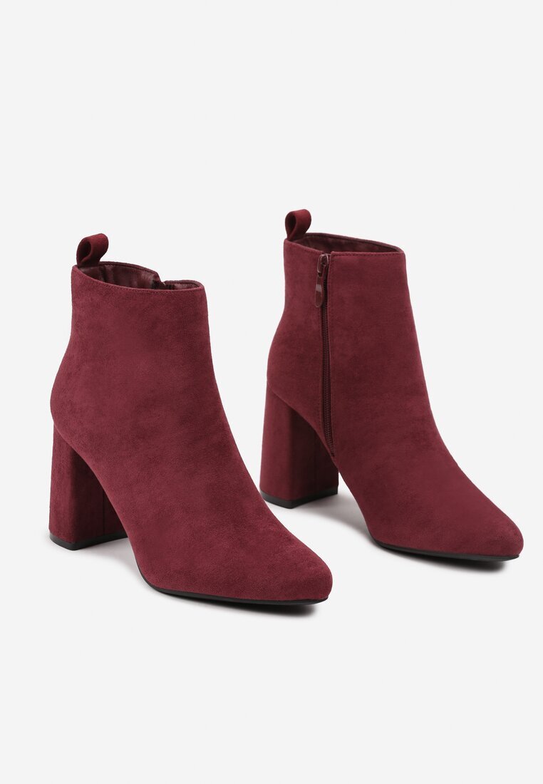 vices Botine bordo clasice izolate cu toc Ittamara