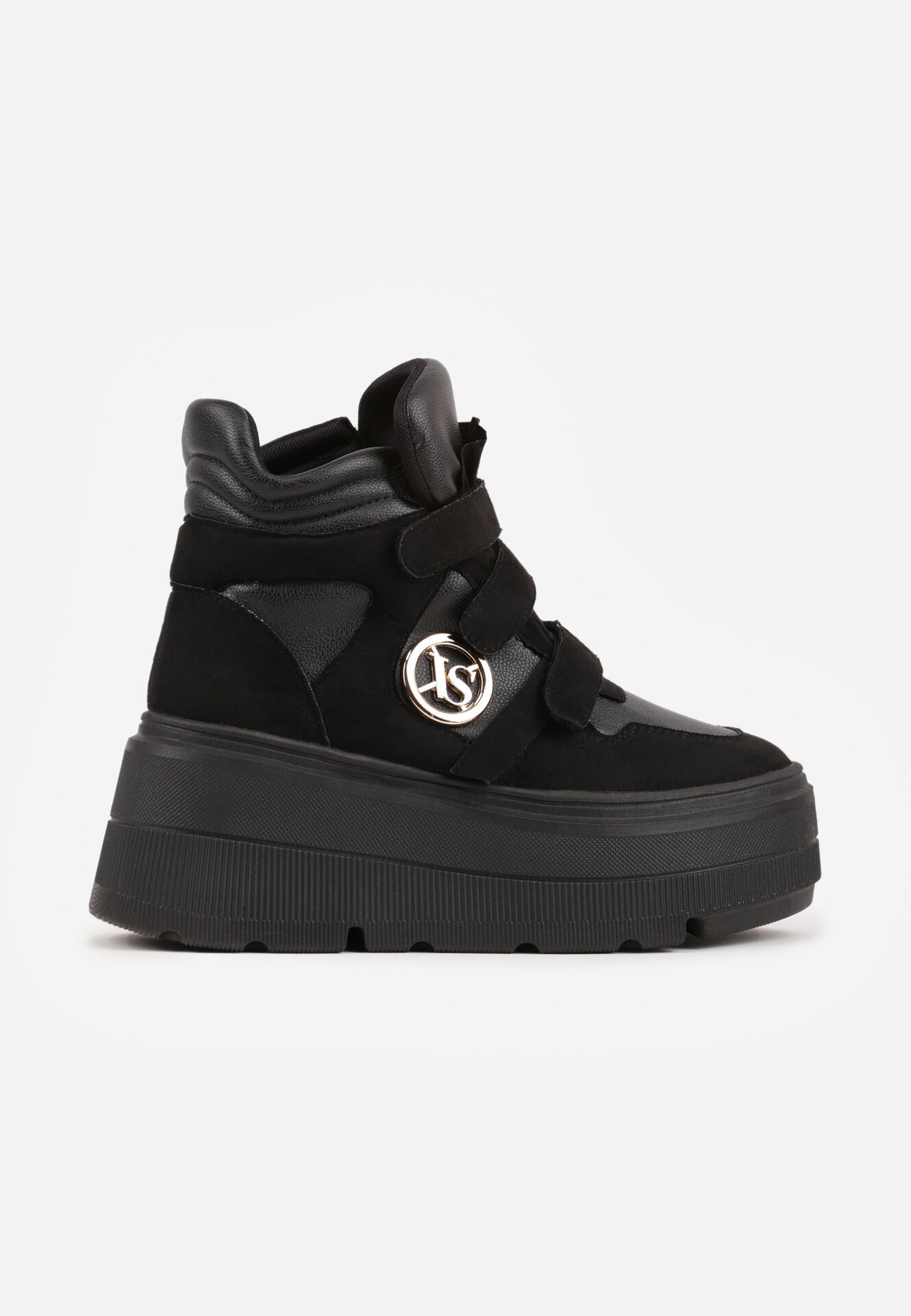 vices Botine Negre Stil Sneakers cu Platformă Afirriva
