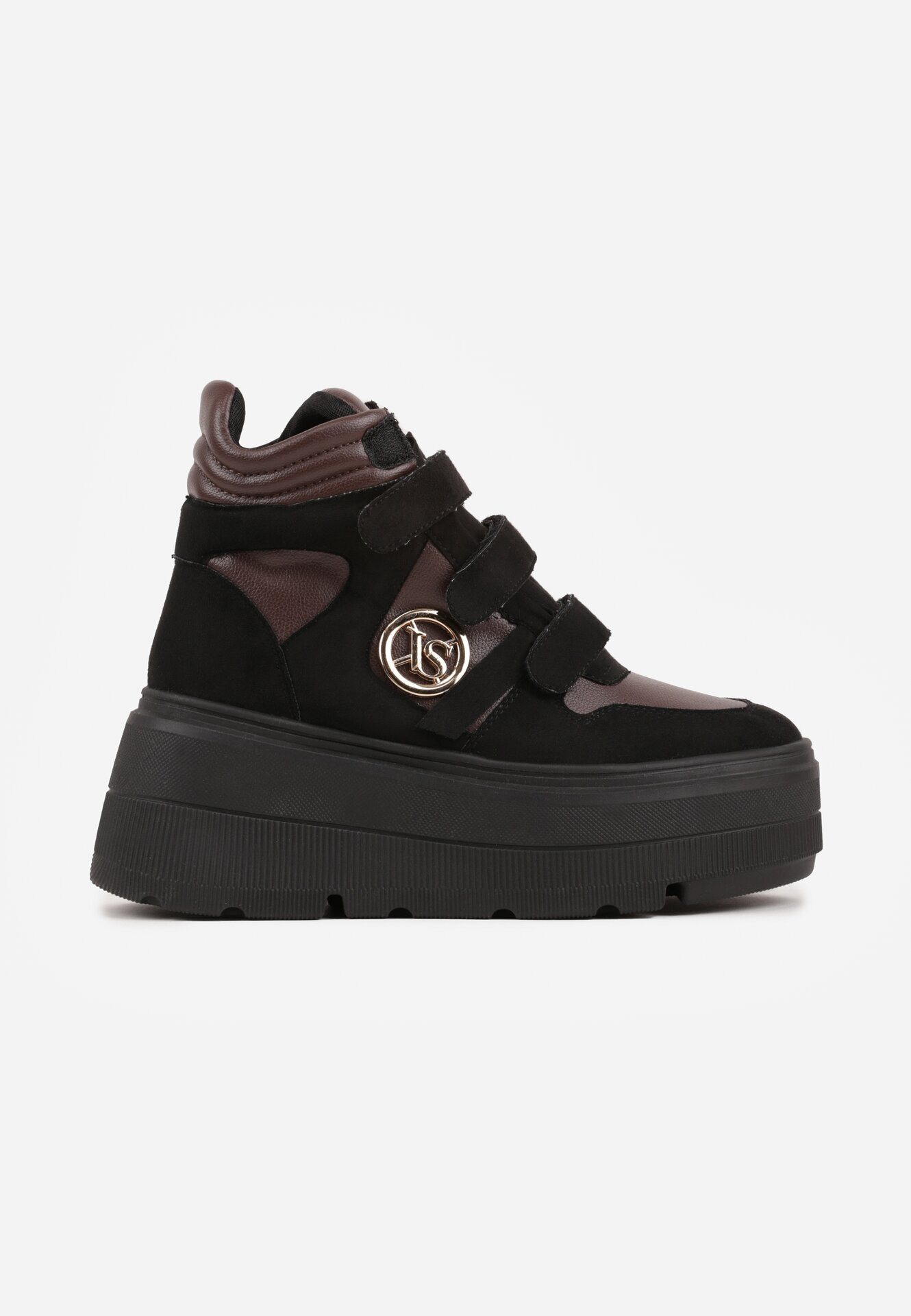 vices Botine Negru-Maro Stil sneakers cu Platformă Afirriva