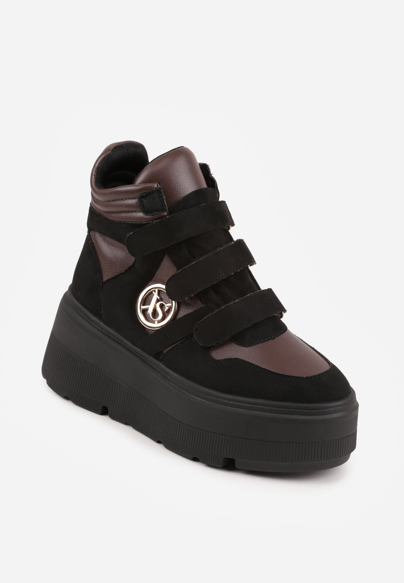 vices Botine Negru-Maro Stil sneakers cu Platformă Afirriva