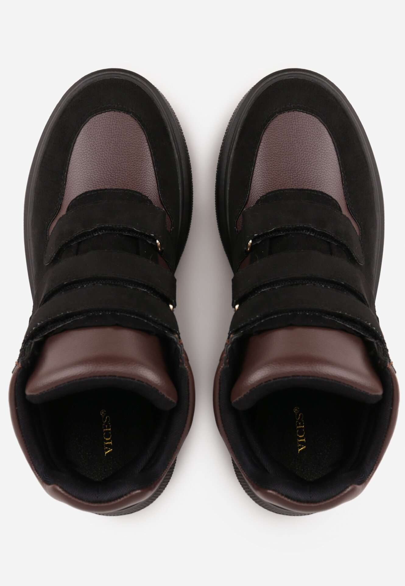 vices Botine Negru-Maro Stil sneakers cu Platformă Afirriva