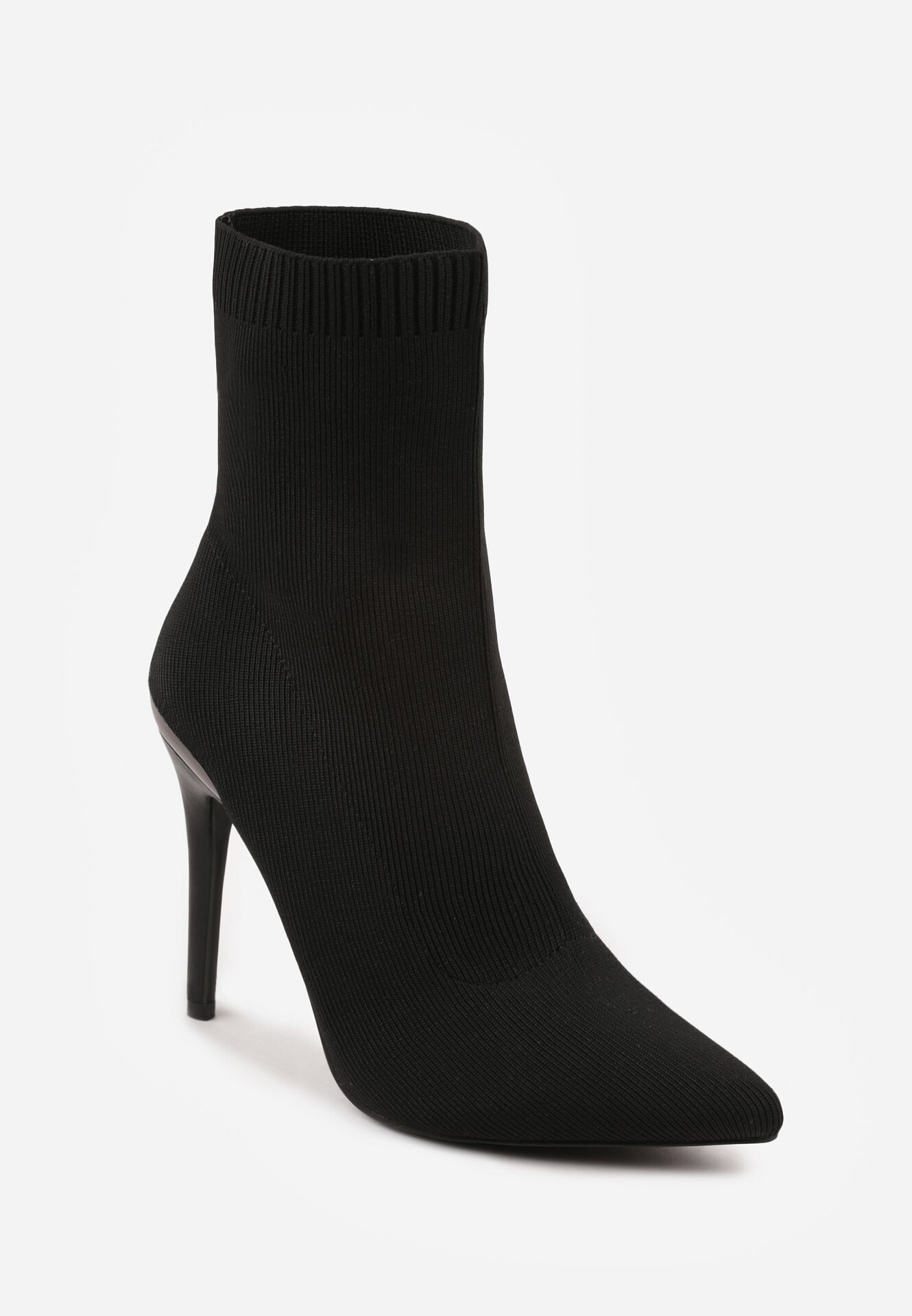 vices Botine stil șosetă Negre cu toc stiletto cu vârf ascuțit Brettalie