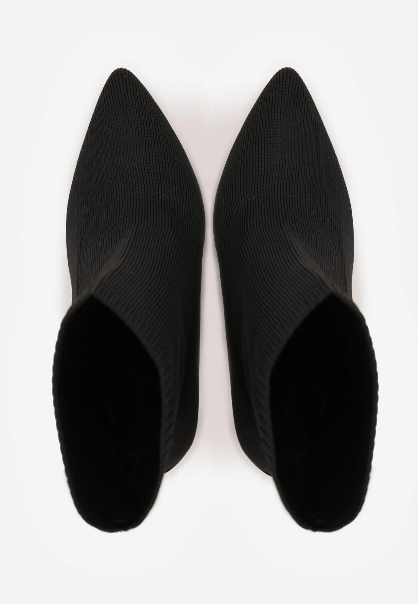 vices Botine stil șosetă Negre cu toc stiletto cu vârf ascuțit Brettalie
