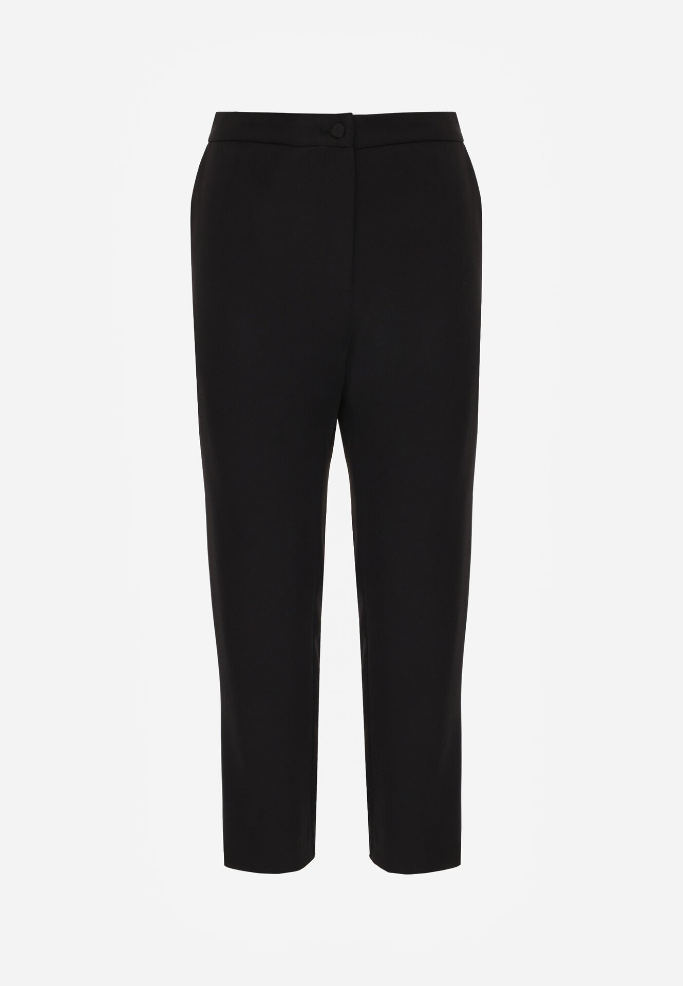 vices Pantaloni Negri Eleganți De costum cu Buzunare Zervia