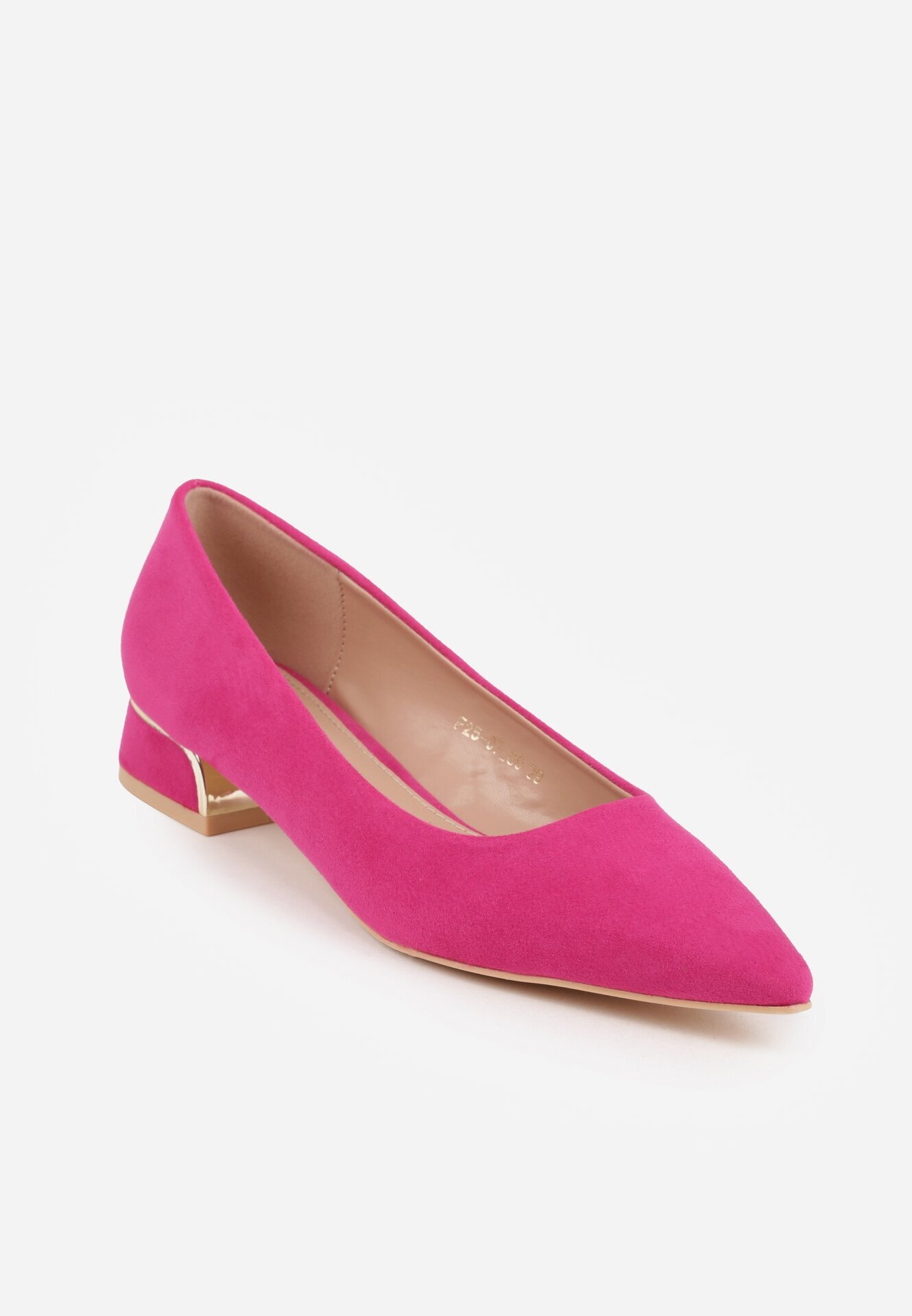 vices Pantofi cu toc Fucsia cu branț din piele și inserție metalică Ediniela