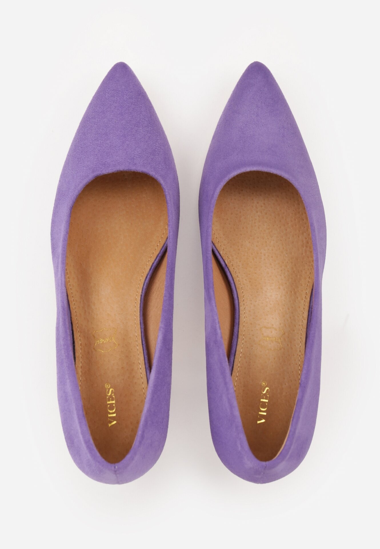 vices Pantofi cu toc Violet pe Toc Bloc Decorativ cu Brant din Piele Arvisel